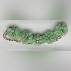 Vintage New York & Co Green Floral Necklace